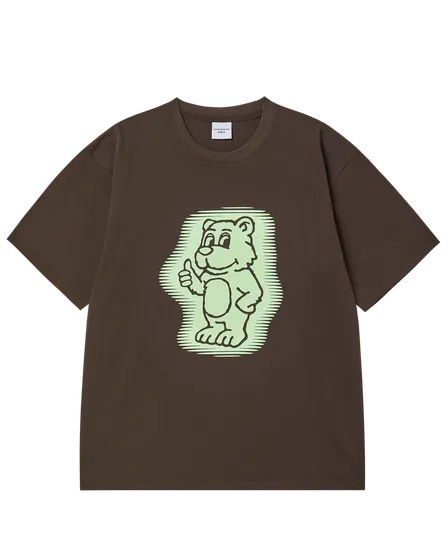 Áo Thun Ac Bear Neon Nâu đậm