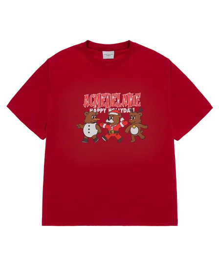 Áo thun AC BEAR Đỏ đậm