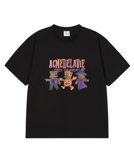 Áo thun AC Bear Friend Halloween Đen