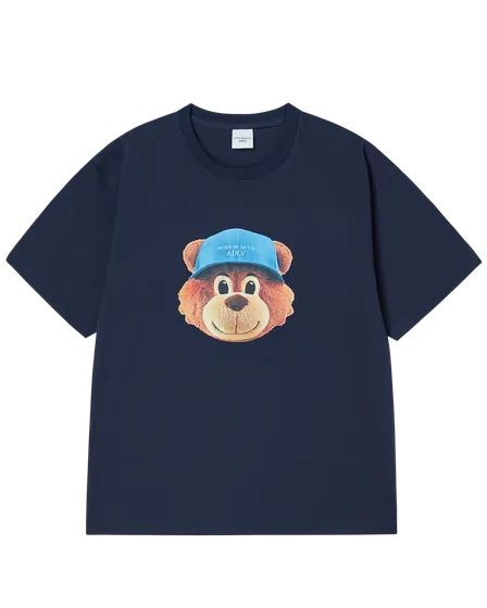 Áo Thun 3D Ac Bear Face Xanh navy đậm