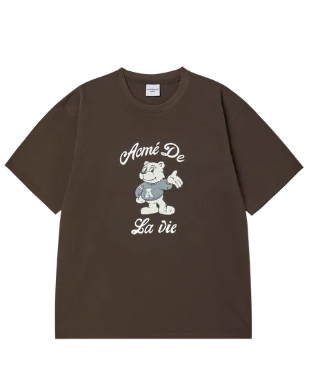 Áo Thun Ac Bear Welcome Nâu đậm