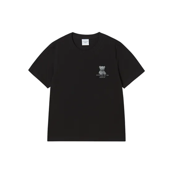 &Aacute;o thun nữ Fuzzy Bear Đen