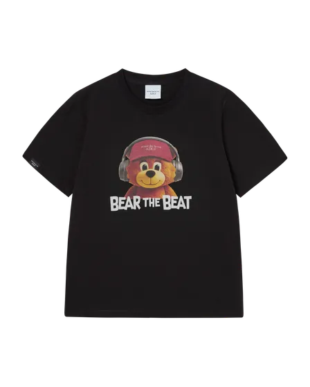 &Aacute;o thun WOMAN HEADPHONE AC BEAR Đen