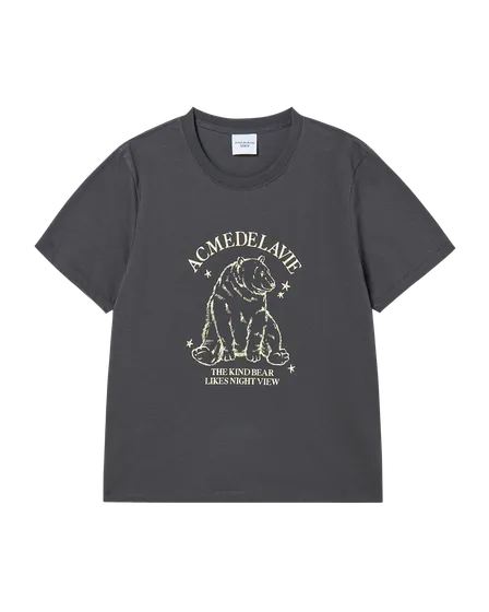 Áo Thun nữ Polar Bear Than chì