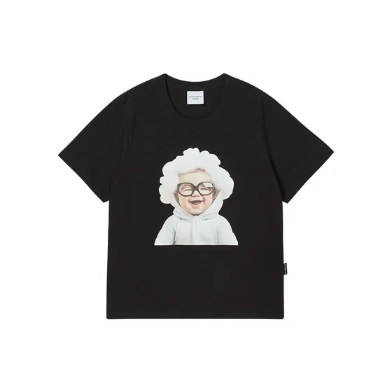 &Aacute;o thun nữ Baby Face Cloud Baby Đen