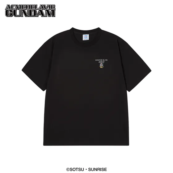 Áo Thun MOBILE SUIT GUNDAM Basic Logo Đen