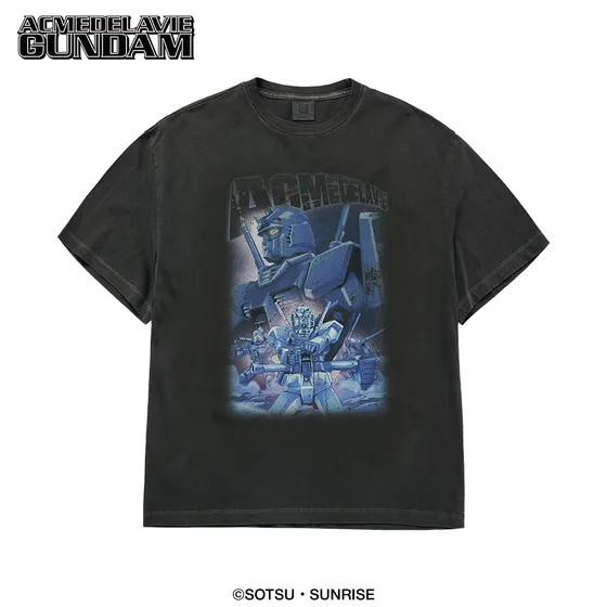 Áo Thun MOBILE SUIT GUNDAM Operation V Pigment Washing Than chì