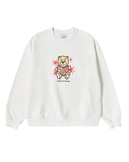 &Aacute;o Nỉ nữ AC Bear Heart Kem