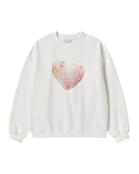 &Aacute;o Nỉ nữ Heart Doughnut Kem