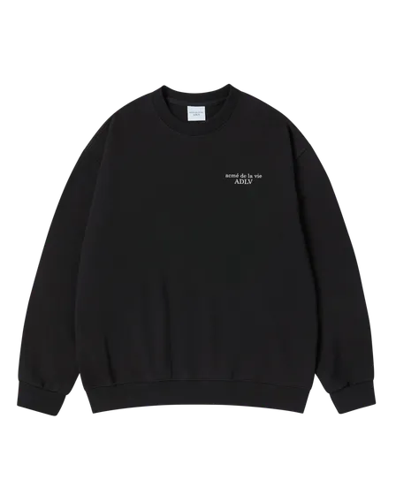 &Aacute;o Nỉ Basic Logo Napping Đen