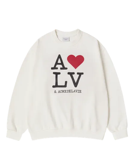 Áo Nỉ Love ADLV Kem