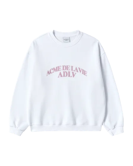 &Aacute;o Nỉ nữ Arch Shaped Logo Napping Trắng