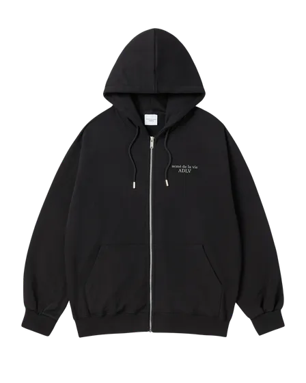 Áo Hoodie kéo khóa AC Bear Basic Logo Đen