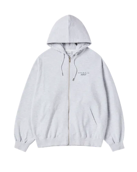 Áo Hoodie kéo khóa AC Bear Basic Logo Muối tiêu