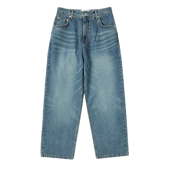 Quần Denim Set Up Wide Xanh Dương