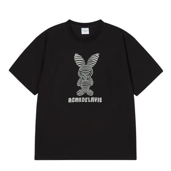 &Aacute;o Thun Stripe Rabbit Đen