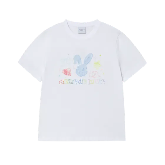 &Aacute;o Thun Twinkle Jewelry BunNY nữ Trắng