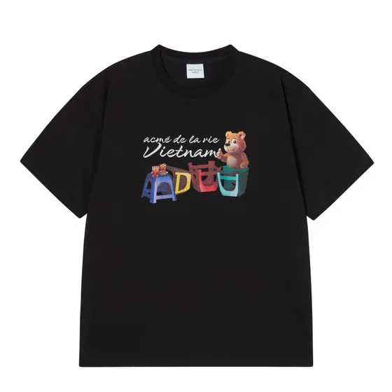 &Aacute;o Thun AC Bear X Tr&agrave; Đ&aacute; Vỉa H&egrave; Vietnam Exclusive Đen