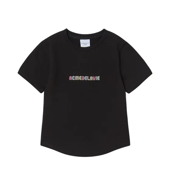 &Aacute;o Thun Color Logo Đen