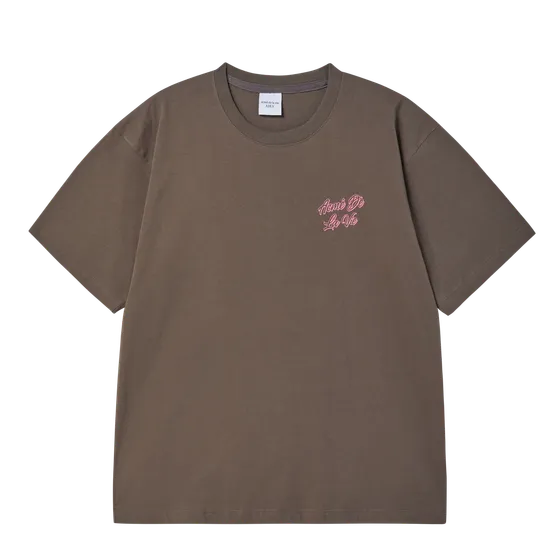 &Aacute;o Thun Outline Script Logo Ca Cao