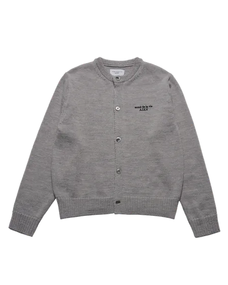 &Aacute;o cardigan SOLID CREW NECK X&aacute;m