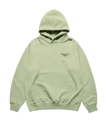 &Aacute;o hoodie BUMPING BASIC LOGO Xanh olive