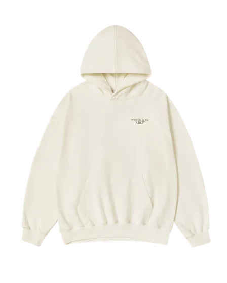 &Aacute;o hoodie BASIC LOGO NAPPING SEASON2 Trắng ng&agrave;
