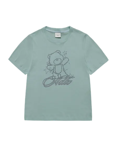 &Aacute;o thun WOMAN INK AC BEAR Xanh l&aacute; s&aacute;ng