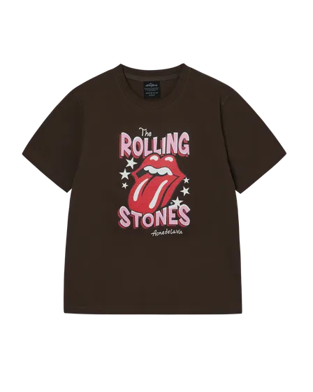&Aacute;o thun nữ ROLLING STONES DOODLE STAR N&acirc;u đậm