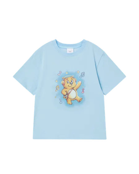 &Aacute;o thun ngắn tay KIDS DREAMY AC BEAR Xanh da trời