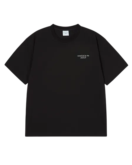 &Aacute;o thun BORDER LINE BASIC LOGO SEASON2 Đen