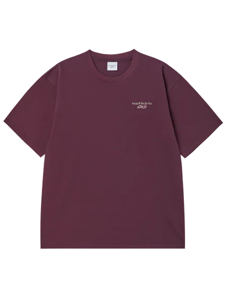 &Aacute;o thun SHAKE BASIC LOGO Đỏ bordeaux