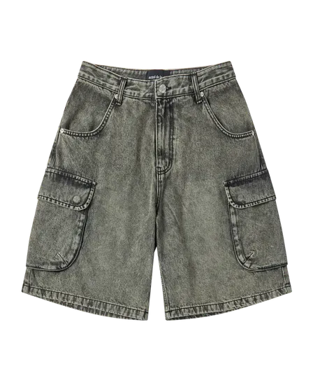 (Pre-order) Quần short UTILITY DYING DENIM N&acirc;u