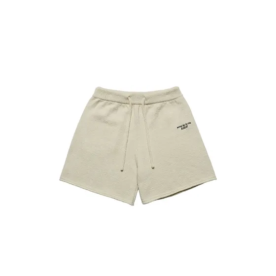 Quần short WOMAN BOUCLE KNIT Kem