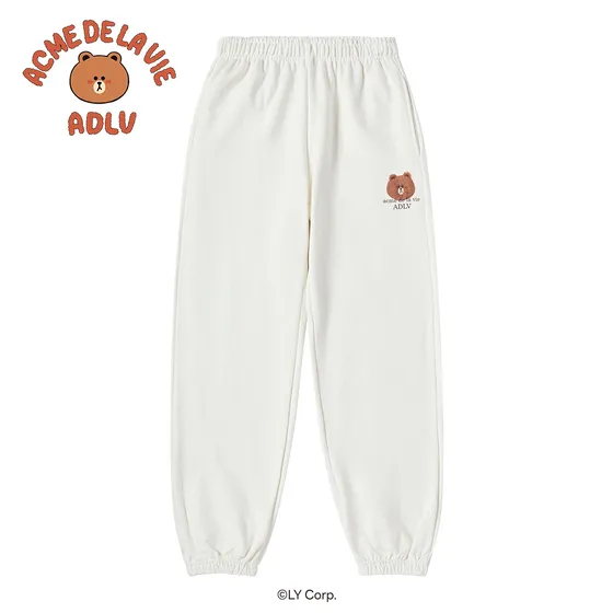 Quần BASIC LOGO WITH LINE FRIENDS Kem