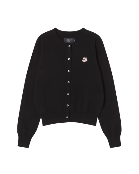 (Pre-order) &Aacute;o cardigan cổ tr&ograve;n WOMAN BASIC Đen