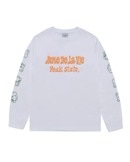 &Aacute;o thun d&agrave;i tay PUFF AC BEAR Trắng