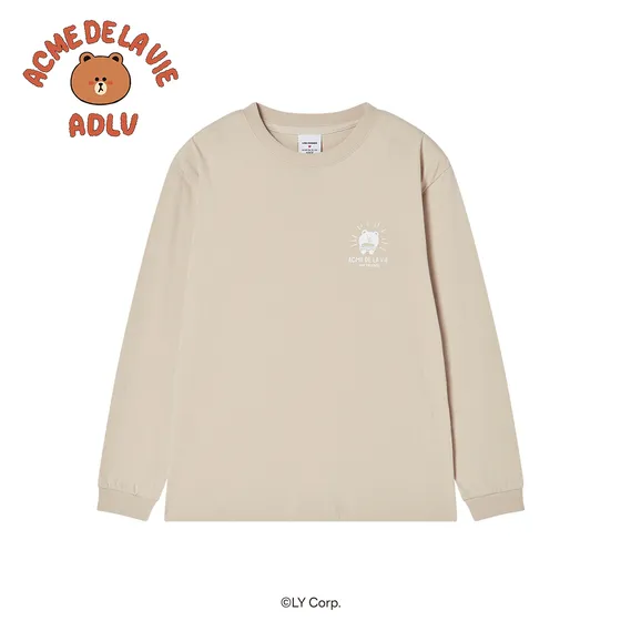 &Aacute;o thun d&agrave;i tay DAY OF LINE FRIENDS Be đậm