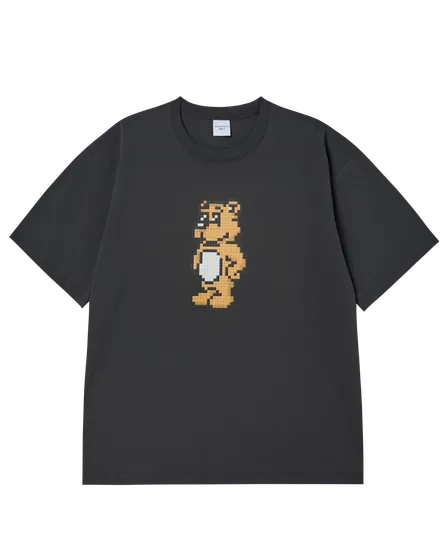 &Aacute;o thun ngắn tay BLOCK AC BEAR Than ch&igrave;