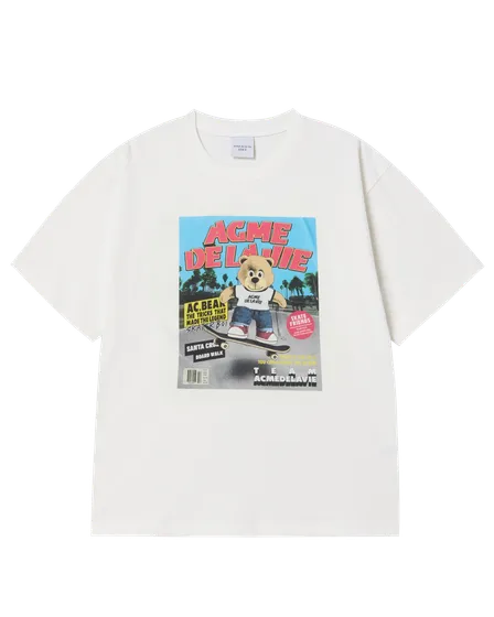 (Pre-order) &Aacute;o thun ngắn tay MAGAZINE AC BEAR Kem