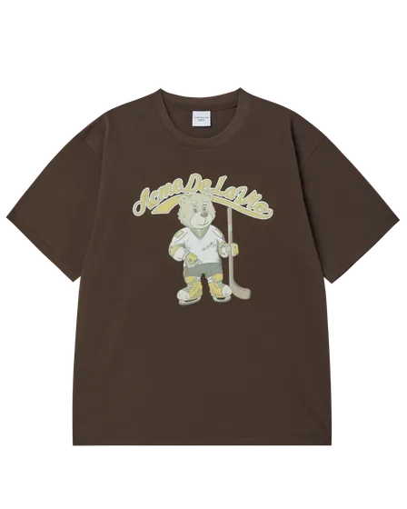 (Pre-order) &Aacute;o thun ngắn tay VINTAGE MASCOT AC BEAR N&acirc;u đậm