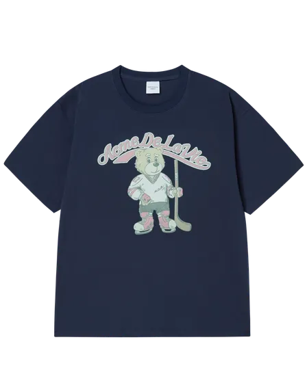 (Pre-order) &Aacute;o thun ngắn tay VINTAGE MASCOT AC BEAR Xanh navy đậm