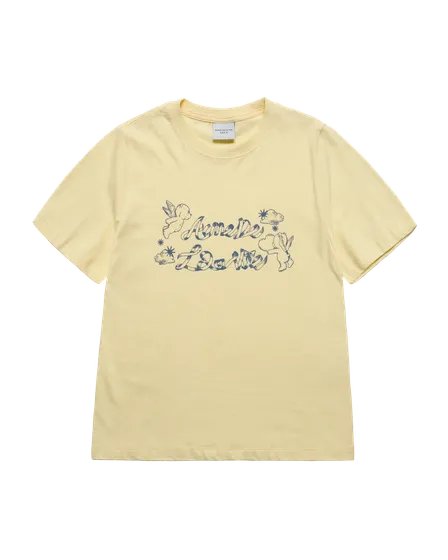 &Aacute;o thun  WOMAN ANGEL AC BEAR V&agrave;ng nhạt