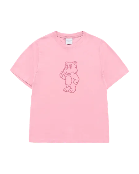 &Aacute;o thun ngắn tay WOMAN BASIC AC BEAR Hồng nhạt