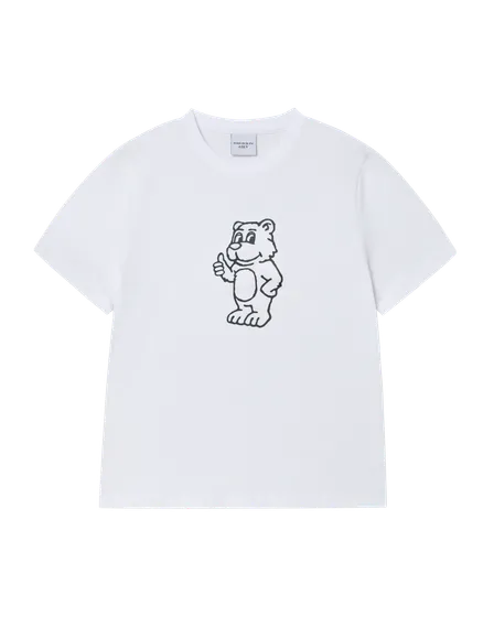 &Aacute;o thun ngắn tay WOMAN BASIC AC BEAR Trắng