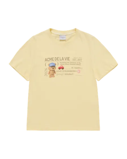 (Pre-order) &Aacute;o thun ngắn tay WOMAN TYPING PROFILE V&agrave;ng nhạt