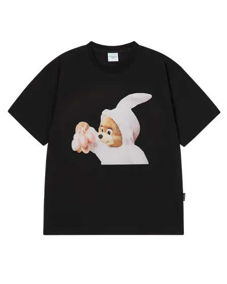 &Aacute;o thun ngắn tay AC BEAR BABY FACE BUNNY Đen
