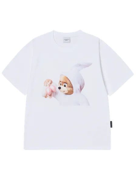 &Aacute;o thun ngắn tay AC BEAR BABY FACE BUNNY Trắng