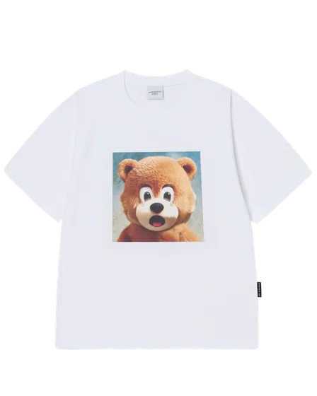 &Aacute;o thun ngắn tay AC BEAR BABY FACE JEWELRY Trắng