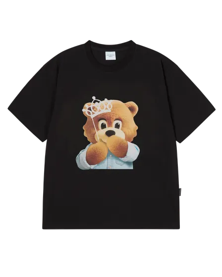 &Aacute;o thun ngắn tay AC BEAR BABY FACE TIARA Đen